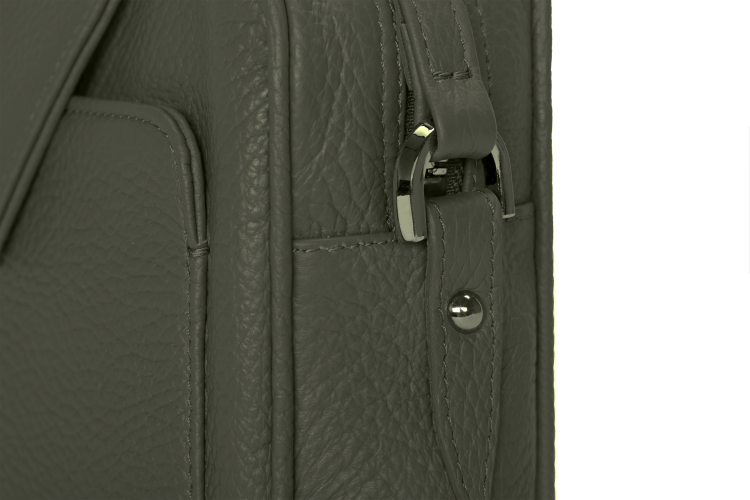 LEA torebka skórzana na ramię zieleń oliwkowa detal zapięcia – MILAMIE Warsaw