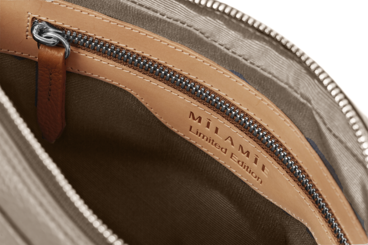 LEA torebka skórzana na ramię beż piaskowa wnętrze – MILAMIE Warsaw