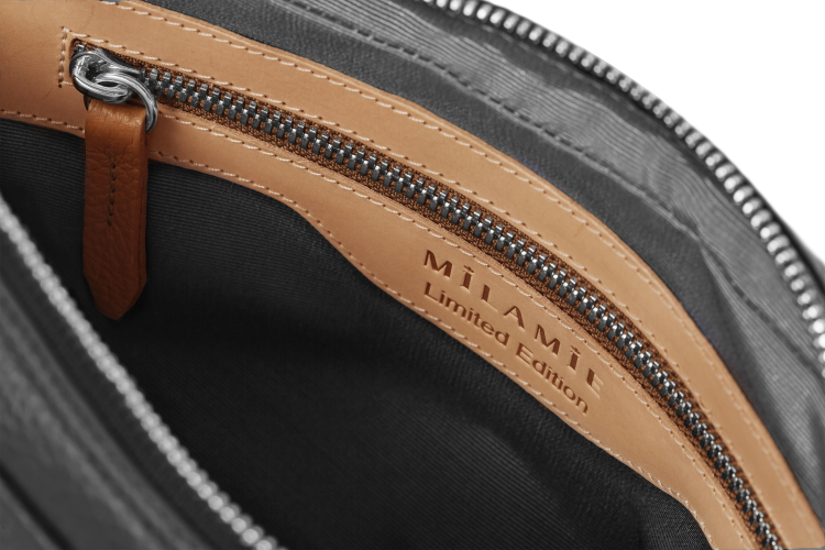 LEA torebka skórzana na ramię antracyt wnętrze – MILAMIE Warsaw