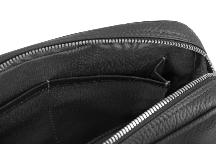 LEA torebka skórzana na ramię antracyt detal zapięcia – MILAMIE Warsaw