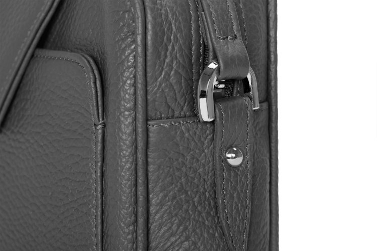 LEA torebka skórzana na ramię antracyt detal zapięcia – MILAMIE Warsaw