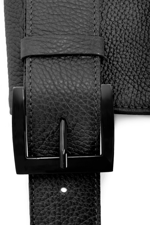 VIVIANE torebka skórzana na ramię czerń  detal zapięcia – MILAMIE Warsaw