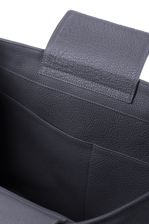 VIVIANE torebka skórzana na ramię granat nocny wnętrze – MILAMIE Warsaw