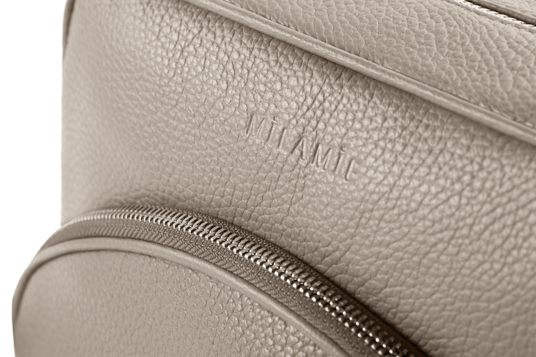 ALICE torebka skórzana na ramię beż piaskowa detal zapięcia – MILAMIE Warsaw