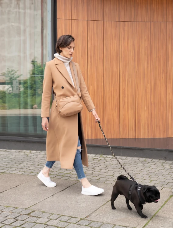 ALICE torebka skórzana na ramię beż piaskowa – MILAMIE Warsaw