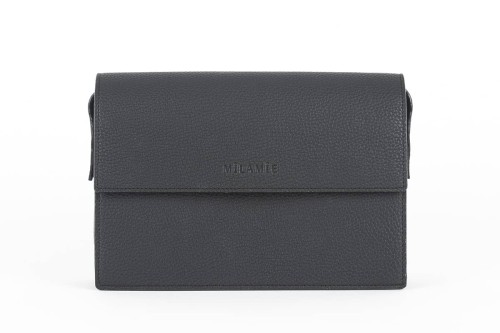 GLORIA torebka skórzana na ramię czarny – MILAMIE Warsaw