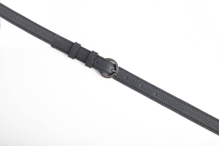 GLORIA torebka skórzana na ramię czarny pasek – MILAMIE Warsaw