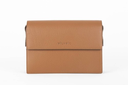 GLORIA torebka skórzana na ramię brązowy – MILAMIE Warsaw