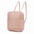 MAYA torebka skórzana na ramię róż pudrowy widok z boku – MILAMIE Warsaw