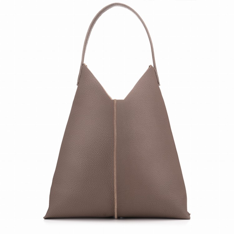 REBECCA torebka skórzana na ramię brąz czekoladowy – MILAMIE Warsaw