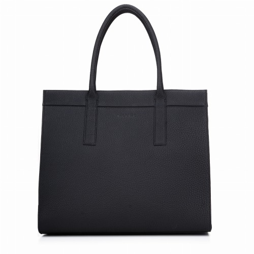 ZOYA shopper skórzany damski czerń – MILAMIE Warsaw