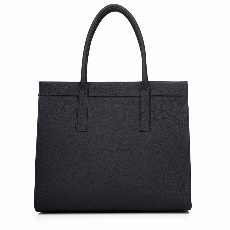 ZOYA shopper skórzany damski czerń – MILAMIE Warsaw