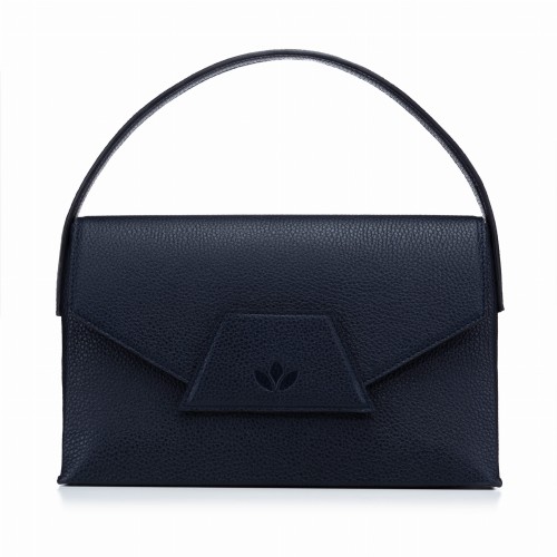 KELLY torebka klasyczna skórzana granat nocny – MILAMIE Warsaw