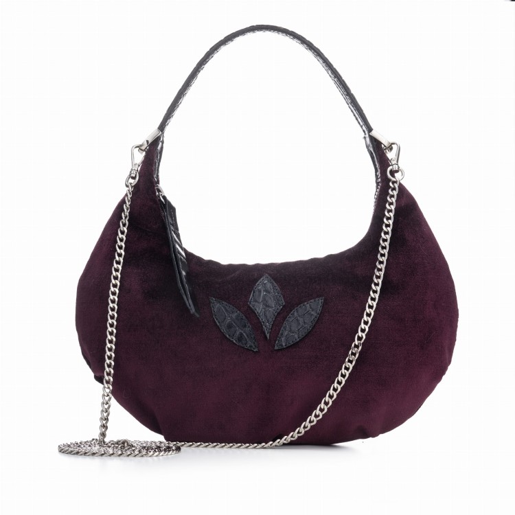 MONICA torebka wieczorowa skórzana bordo – MILAMIE Warsaw