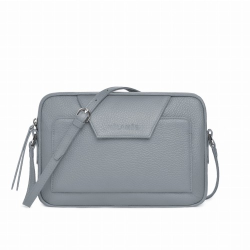 LEA torebka skórzana na ramię gołębia szarość – MILAMIE Warsaw