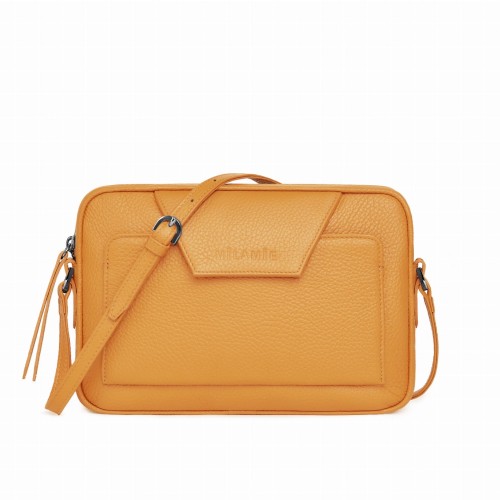 LEAaLEA torebka skórzana na ramię musztardowy – MILAMIE Warsaw