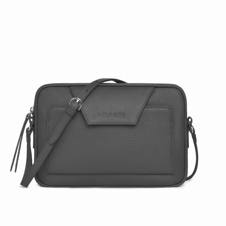 LEA torebka skórzana na ramię antracyt – MILAMIE Warsaw