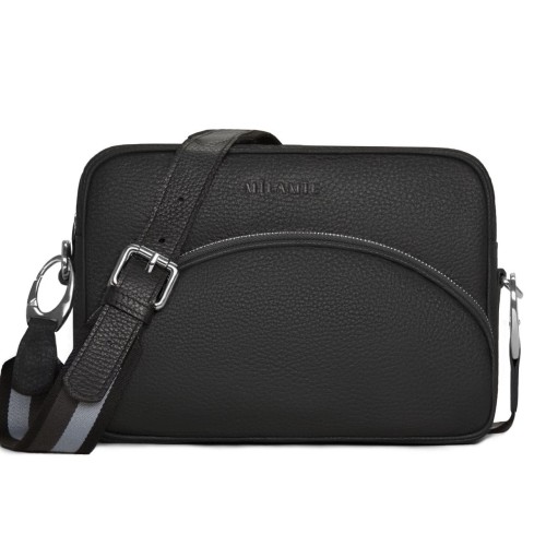 ALICE torebka skórzana na ramię czerń – MILAMIE Warsaw