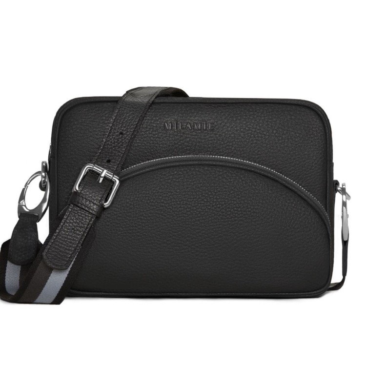 ALICE torebka skórzana na ramię czerń – MILAMIE Warsaw