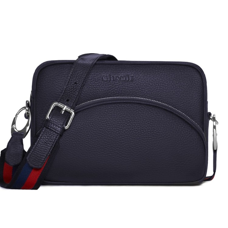 ALICE torebka skórzana na ramię granat nocny – MILAMIE Warsaw