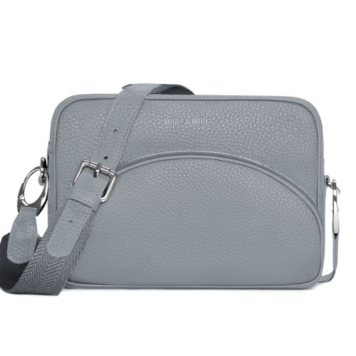 ALICE torebka skórzana na ramię gołębia szarość – MILAMIE Warsaw