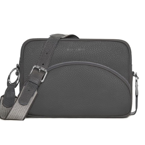 ALICE torebka skórzana na ramię antracyt – MILAMIE Warsaw