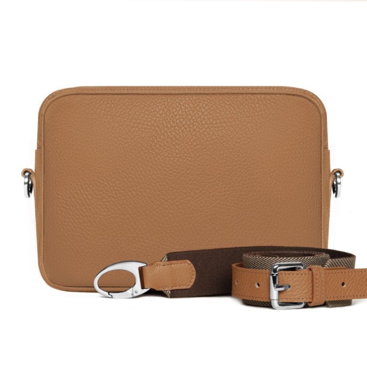 ALICE torebka skórzana na ramię brąz koniakowy – MILAMIE Warsaw