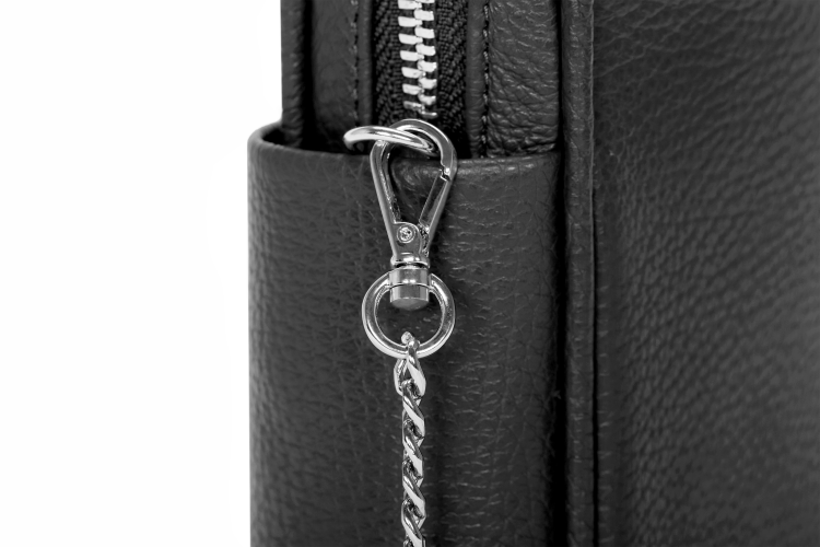 THEARTE torebka wieczorowa skórzana czerń detal zapięcia – MILAMIE Warsaw