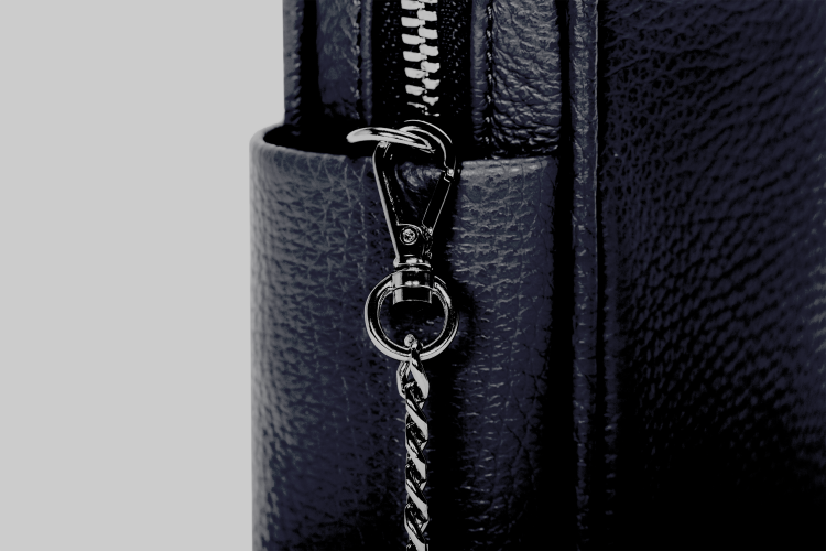 THEARTE torebka wieczorowa skórzana granat nocny detal zapięcia – MILAMIE Warsaw