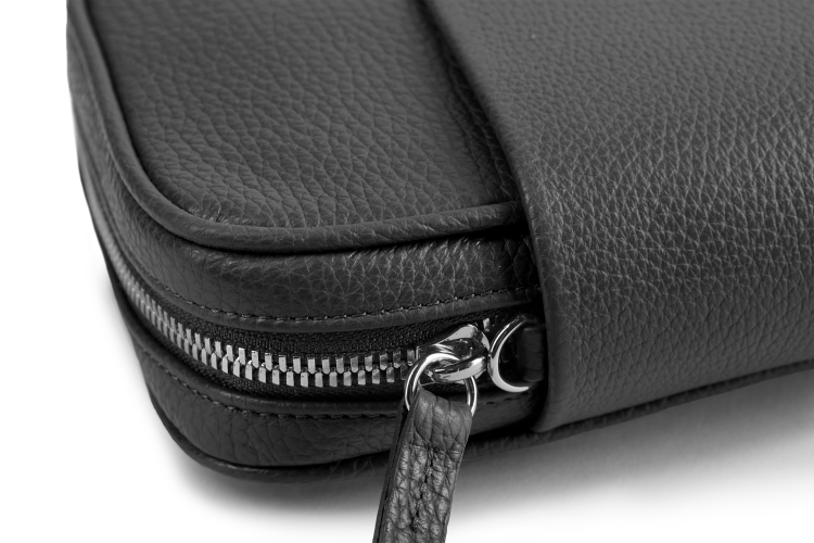 THEARTE torebka wieczorowa skórzana antracyt detal zapięcia – MILAMIE Warsaw