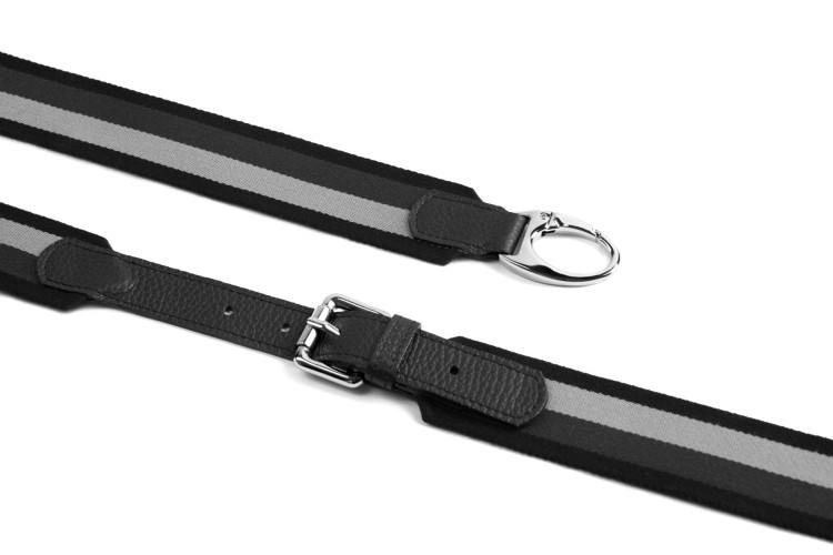 ALICE torebka skórzana na ramię czerń pasek zapięcia – MILAMIE Warsaw