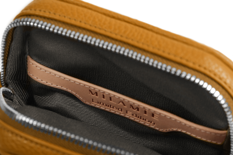 THEARTE torebka wieczorowa skórzana musztardowy wnętrze – MILAMIE Warsaw