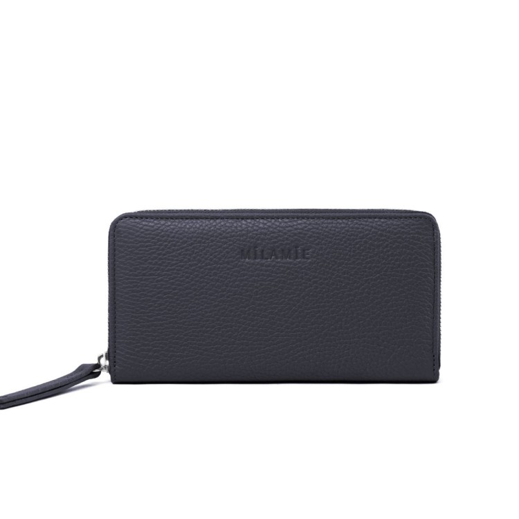 SARA portfel damski skórzany granat nocny – MILAMIE Warsaw