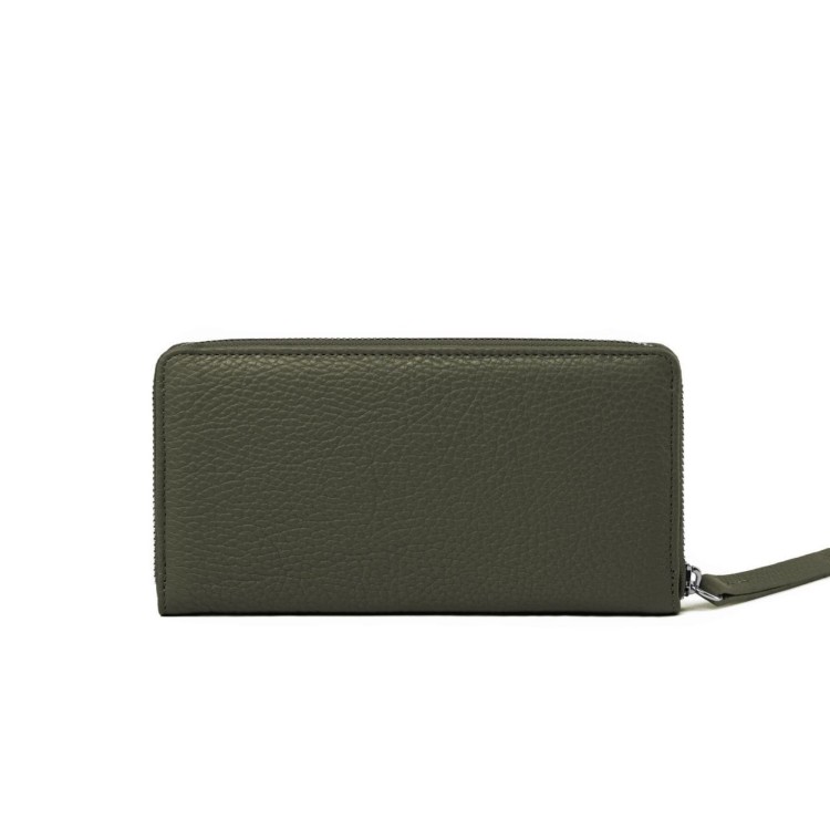 SARA portfel damski skórzany zieleń oliwkowa – MILAMIE Warsaw