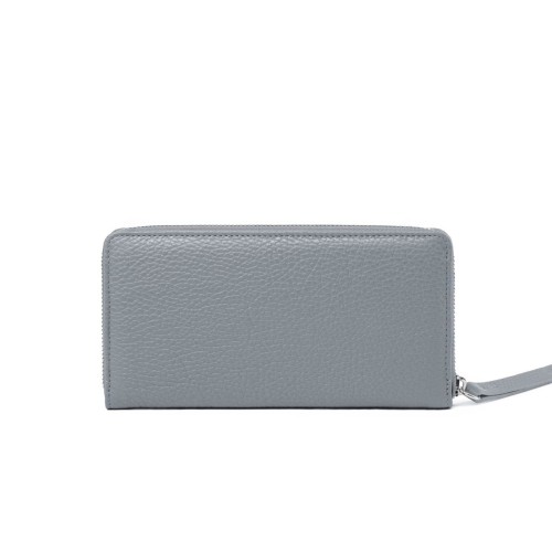 SARA portfel damski skórzany gołębia szarość – MILAMIE Warsaw