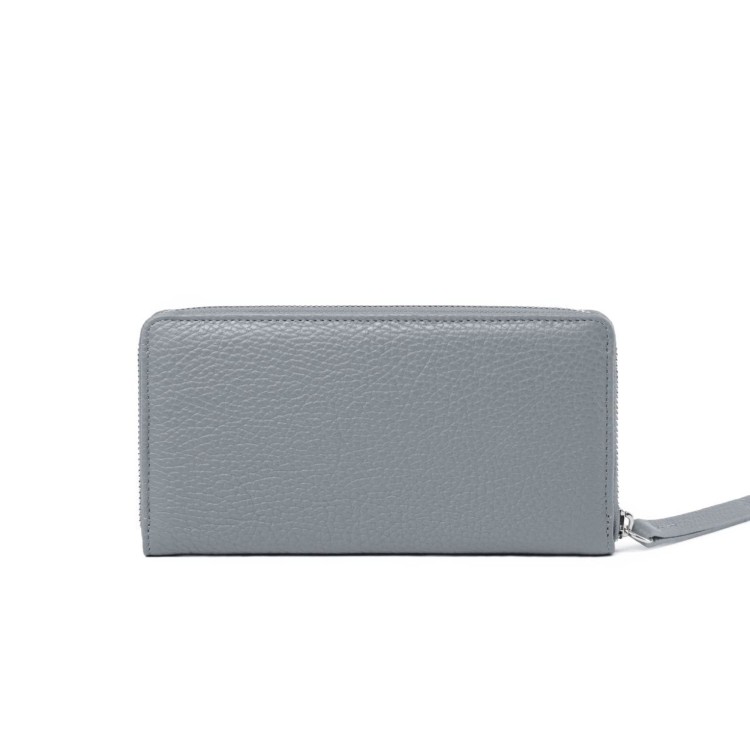 SARA portfel damski skórzany gołębia szarość – MILAMIE Warsaw