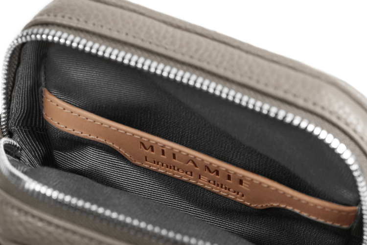 THEARTE torebka wieczorowa skórzana beż piaskowa wnętrze – MILAMIE Warsaw