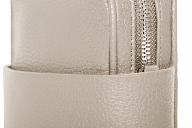 THEARTE torebka wieczorowa skórzana beż piaskowa detal zapięcia – MILAMIE Warsaw