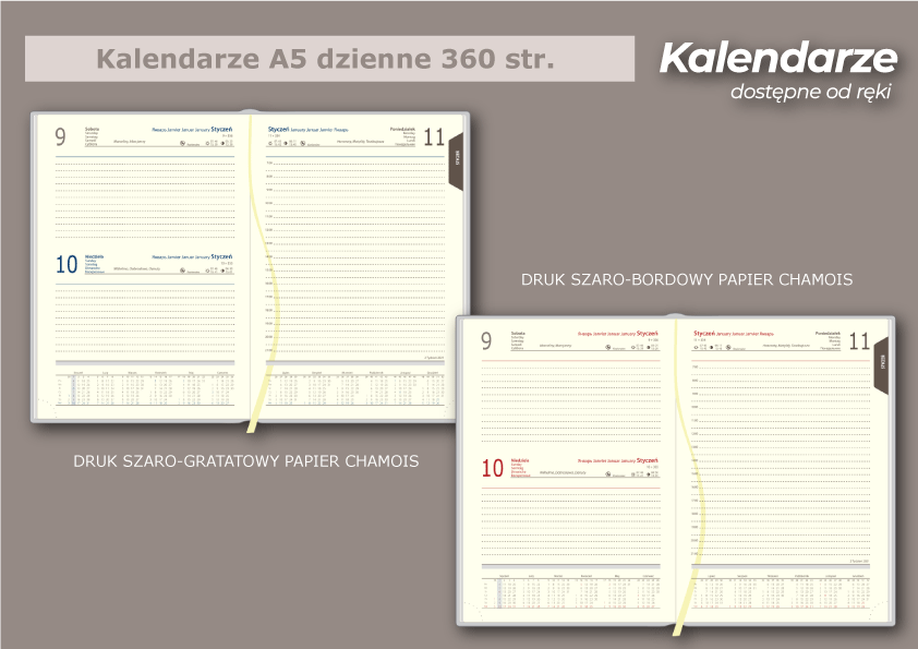 Kalendarz A5 360 str.